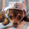 Cappello da marinaio da marinaio da pet personalizzato cani gatti